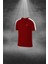 Büyük Beden Erkek Bordo Dri-Fit Kumaş Spor Için Konforlu Cepli Kısa Kol Tişört Şort Ikili Takım (4XL-10XL) 2