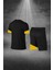 Büyük Beden Erkek Siyah Dri-Fit Kumaş Baskısız Yuvarlak Yaka Kısa Kol Regular Tişört Şort Alt Üst Ikili Takım (4XL-10XL) 4