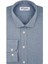 Slim Fit Armür Desenli Mavi Erkek Gömlek 1