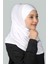 Hazır Türban Pratik Eşarp Tesettür Hijab - Namaz Örtüsü -Beyaz 2