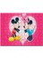 Mickey ve Minnie Mouse Aşk Çifti Kırmızı Kalpli 120 Parça Puzzle Yapboz Mdf (Ahşap) 1