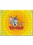 Tom ve Jerr Logo Sarı Zeminde, 120 Parça Puzzle Yapboz Mdf (Ahşap) 1