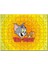 Tom ve Jerr Logo Sarı Zeminde, 120 Parça Puzzle Yapboz Mdf (Ahşap) 1