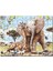 Zurafa Fil Karga 120 Parça Puzzle Yapboz Mdf (Ahşap) 1