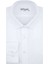 Slim Fit Armür Desenli Beyaz Erkek Gömlek 1