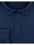 Slim Fit Armür Desenli Lacivert Erkek Gömlek 2