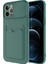 Apple iPhone 12 Pro Kılıf ​htstore Zore Kartix Kapak-Koyu Yeşil 1