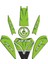 Kawasaki ZX10R Yeşil Tank Pad Set 1