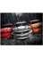 Mustang Camaro ve Dodge Araçlar Yağmur Altında 120 Parça Puzzle Yapboz Mdf (Ahşap) 1