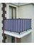 Balkon Demiri Perdesi Kuş Gözü Mavi Ince 300X80 1