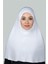 Hazır Türban Pratik Eşarp Tesettür Hijab - Namaz Örtüsü (Xl) - Beyaz 1