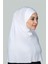 Hazır Türban Pratik Eşarp Tesettür Hijab - Namaz Örtüsü (Xl) - Beyaz 2