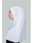 Hazır Türban Pratik Eşarp Tesettür Hijab - Namaz Örtüsü (Xl) - Beyaz 3