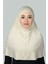 Hazır Türban Pratik Eşarp Tesettür Hijab - Namaz Örtüsü (Xl) - Krem 1