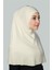 Hazır Türban Pratik Eşarp Tesettür Hijab - Namaz Örtüsü (Xl) - Krem 2