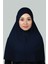 Hazır Türban Pratik Eşarp Tesettür Hijab - Namaz Örtüsü (Xl) - Lacivert 1