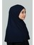 Hazır Türban Pratik Eşarp Tesettür Hijab - Namaz Örtüsü (Xl) - Lacivert 2