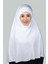 Hazır Türban Peçeli Pratik Eşarp Tesettür Nikaplı Hijab - Namaz Örtüsü Sufle (3Xl) - Beyaz 1