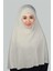 Hazır Türban Peçeli Pratik Eşarp Tesettür Nikaplı Hijab - Namaz Örtüsü Sufle (3Xl) - Koyu Krem 1