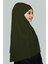 Hazır Türban Peçeli Pratik Eşarp Tesettür Nikaplı Hijab - Namaz Örtüsü Sufle (3Xl) - Haki 1