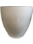 Beyaz Renk Sırlı , El Yapımı Toprak Saksı (29*29 Cm) 1