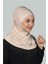 İkili Set Pratik Eşarp Hazır Türban Ve Hijab Tesettür Bonesi - Bej 2