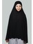 Altobeh Hazır Türban Peçeli Pratik Eşarp Tesettür Nikaplı Hijab - Namaz Örtüsü Sufle (5Xl) - Siyah