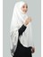 Hazır Türban Peçeli Pratik Eşarp Tesettür Nikaplı Hijab - Namaz Örtüsü Sufle (5Xl) - Ekru 2