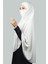 Hazır Türban Peçeli Pratik Eşarp Tesettür Nikaplı Hijab - Namaz Örtüsü Sufle (5Xl) - Ekru 4
