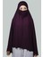 Altobeh Hazır Türban Peçeli Pratik Eşarp Tesettür Nikaplı Hijab - Namaz Örtüsü Sufle (5Xl) - Mürdüm
