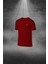 Erkek Bordo Dri-Fit Kumaş Yuvarlak Yaka Cepli Şık Konforlu Tişört Şort Seti (S-3xl) 2