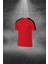 Büyük Beden Erkek Kırmızı Dri-Fit Kumaş Baskısız Bisiklet Yaka Kısa Kol Konforlu Alt Üst Takım Şort Tişört Seti (4XL-10XL) 2