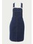 Kadın Askılı Denim Salopet Elbise 5