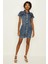 Kadın Önden Düğmeli Denim Elbise 3