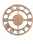 Roma Rakamlı Ham Mdf Boyanabilir Duvar Saati 40 cm 1