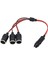 Araç Çakmaklık Çoklayıcı Splitter 1 Erkek 3 Dişi Çakmak Uzatma 12V-24V 2