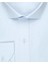 Slim Fit Düz Buz Mavi Erkek Gömlek 2