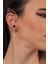 Kadın Antik Gümüş Kaplama Çivili Model Kırmızı Kristal Kesme Taşlı Ear Cuff Sağ Kulak Küpe 1