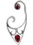 Kadın Antik Gümüş Kaplama Çivili Model Kırmızı Kristal Kesme Taşlı Ear Cuff Sağ Kulak Küpe 5