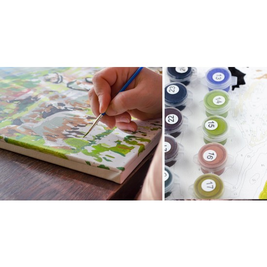 Hobi Tedarik Göl Kenarı ve Ev Manzarası Çerçeveli 70X90 Fiyatı