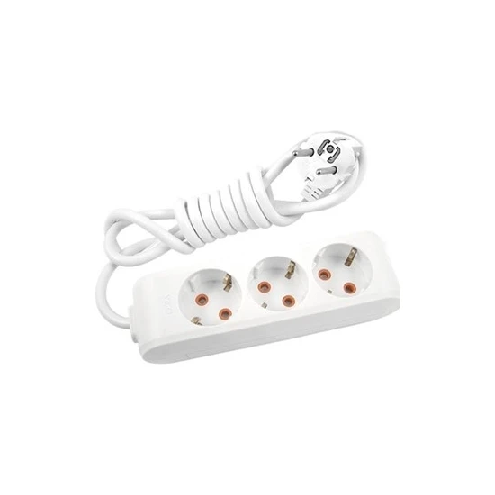 Viko Multi-Let Üçlü Priz Topraklı Kablolu-3 mt