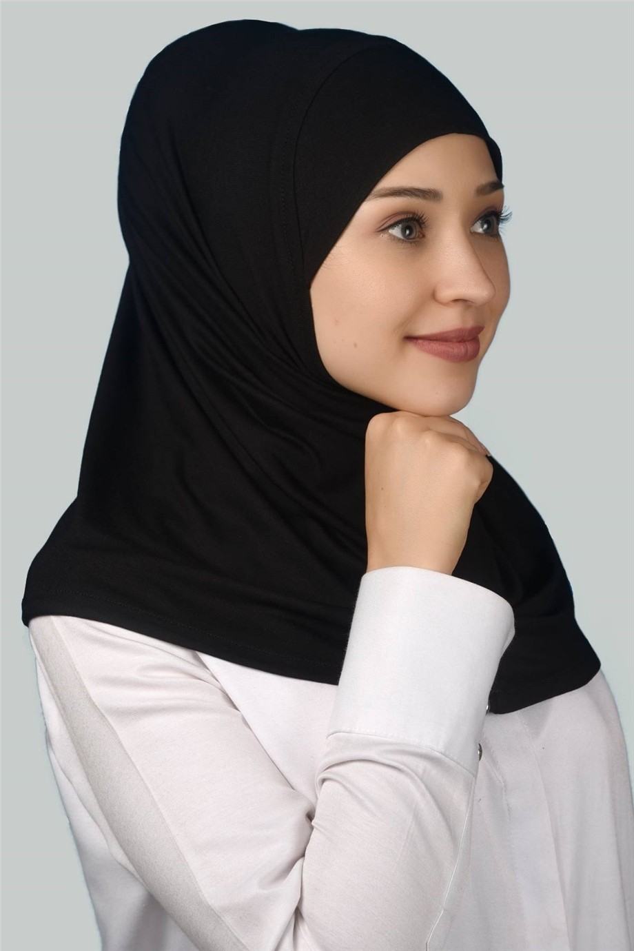Altobeh Hazır Türban Pratik Eşarp Tesettür Hijab - Namaz Örtüsü -Beyaz