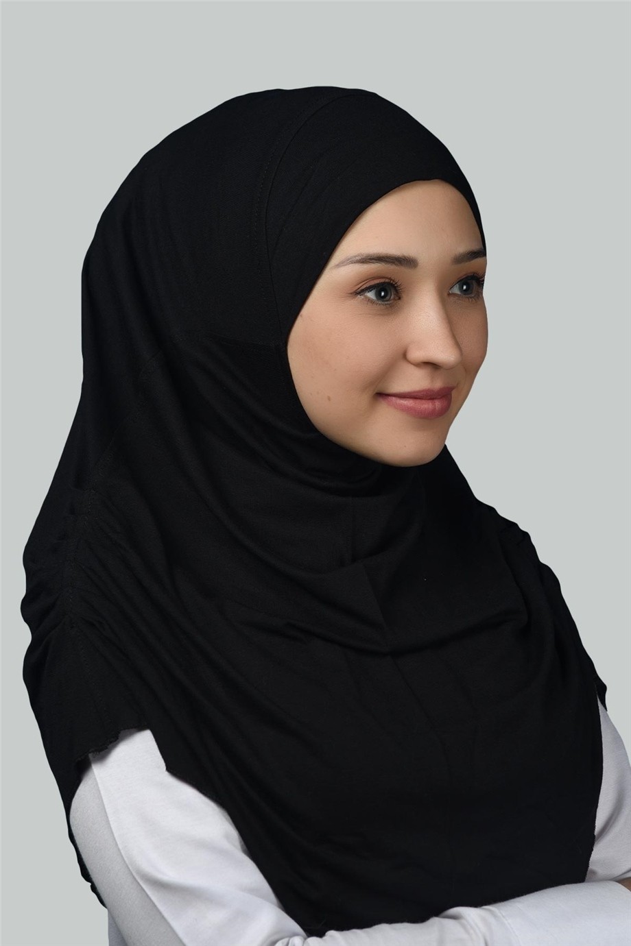 Altobeh Hazır Türban Büzgülü Pileli Pratik Eşarp Tesettür Hijab - Namaz Örtüsü - Ekru