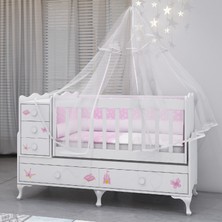 Garaj Home Alya Prenses Bebek Odası Takımı - Yatak ve Uyku Seti Kombinli-Uyku Seti-Pembe