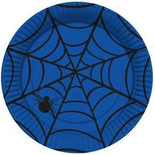 Alya Süs Tabak Örümcek Mavi 8 Adet