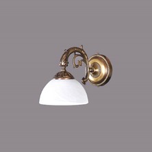 Mylights  Rustik Eskitme Zamak Döküm Aplik Opal Cam