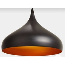 Mylights  Retro Rustik Vintage  Siyah Metal Sarkıt Avize 40 cm
