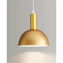 Dylight Retro Metal Gold Dekoratif Rustik Kafe Mutfak Sarkıt Avize Çap 30 cm