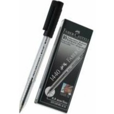 Faber-Castell 1440 Tükenmez 0.8mm Siyah 10 Adet ( 1 Paket 10 Adet )