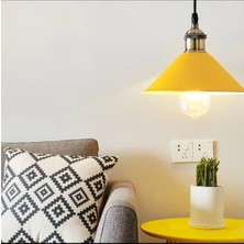 Dylight Retro Metal Dekorarif Sarıtekli Sarkıt Kafe Mutfak Aydınlatma